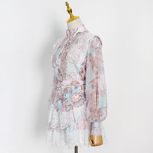 Ensemble Élise Dentelle & Imprimé, Harmonie Délicate