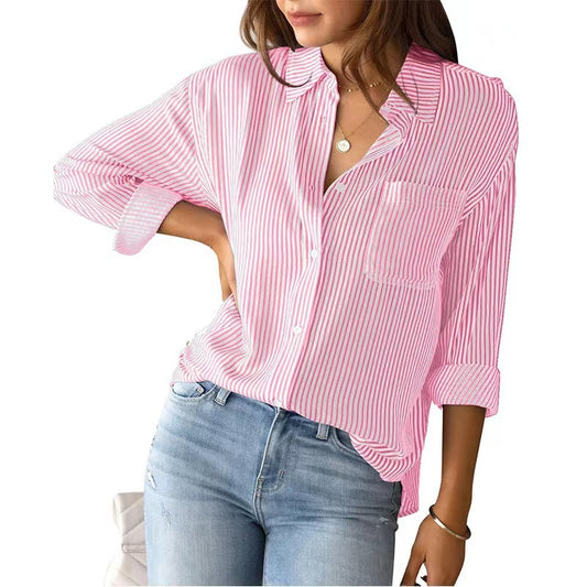 Chemise Rayée Oversize