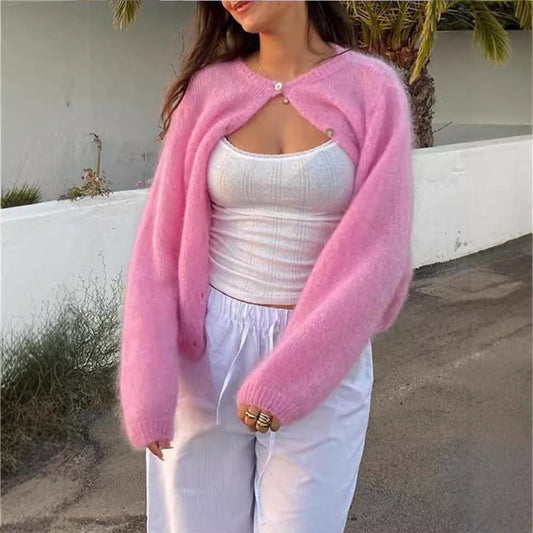 Cardigan Tricoté Doux