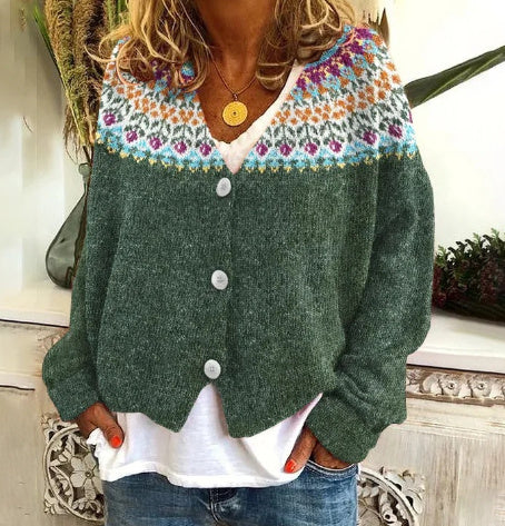 Cape Cardigan Imprimé Abstrait