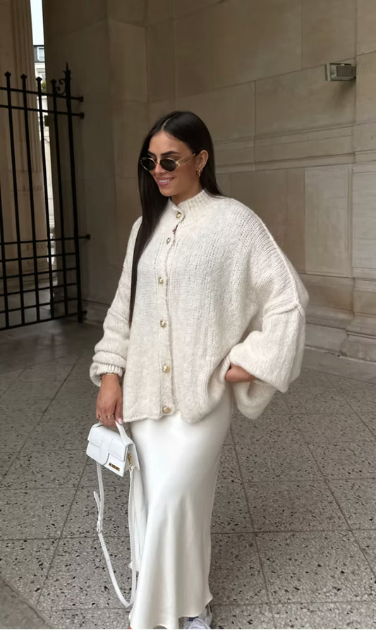 Élise – Cardigan Chauve-Souris Chic & Confort