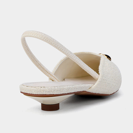 Escarpins Éloïse Talon Fin Avec Décolleté Façon Sandale