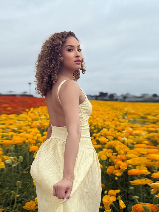 Robe Jaune Plissée – Éclat & Énergie au Quotidien ☀️