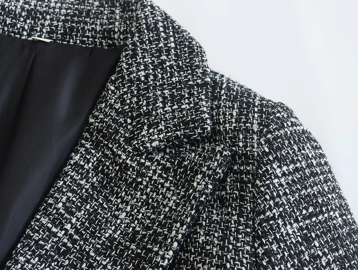 Blazer Texturé en Mélange de Coton Piedex