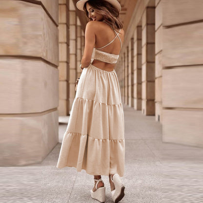 Robe Aura  Midi à Bretelles
