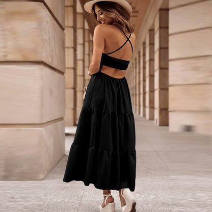Robe Aura  Midi à Bretelles