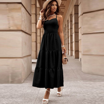 Robe Aura  Midi à Bretelles