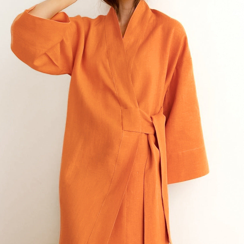 Robe d'intérieur Nyra Coton & Lin Respirable
