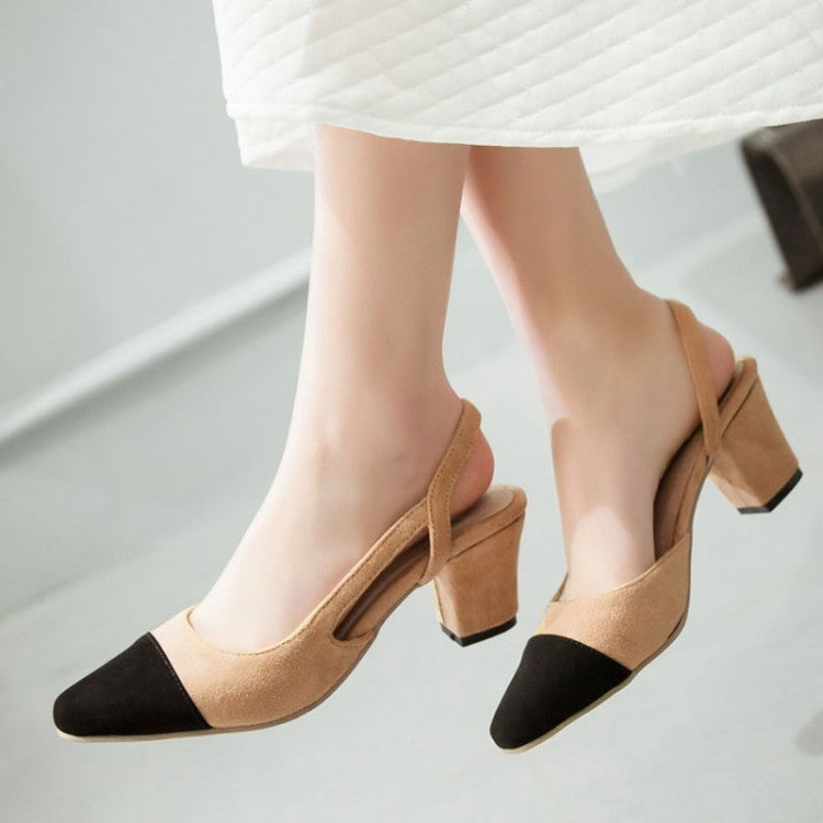 Sandales Lyra Talon Moyen Avec Design Colorblock