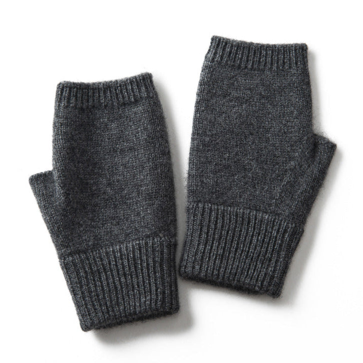 Gants Demi-Doigt en Cachemire – Hiver Élégant