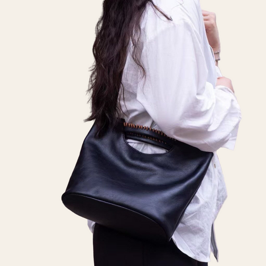 Sac Bandoulière en Cuir Véritable – “Héritage Parisien”