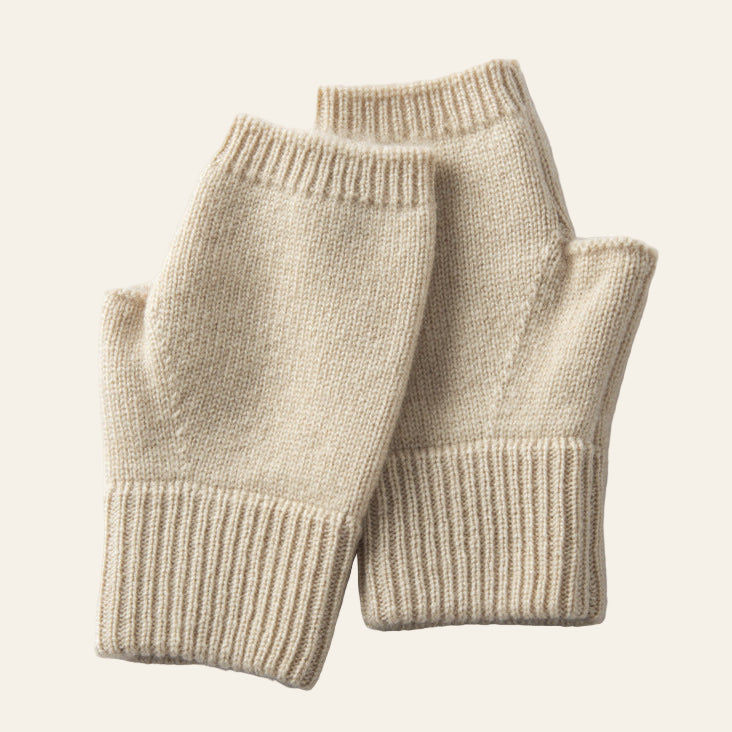 Gants Demi-Doigt en Cachemire – Hiver Élégant