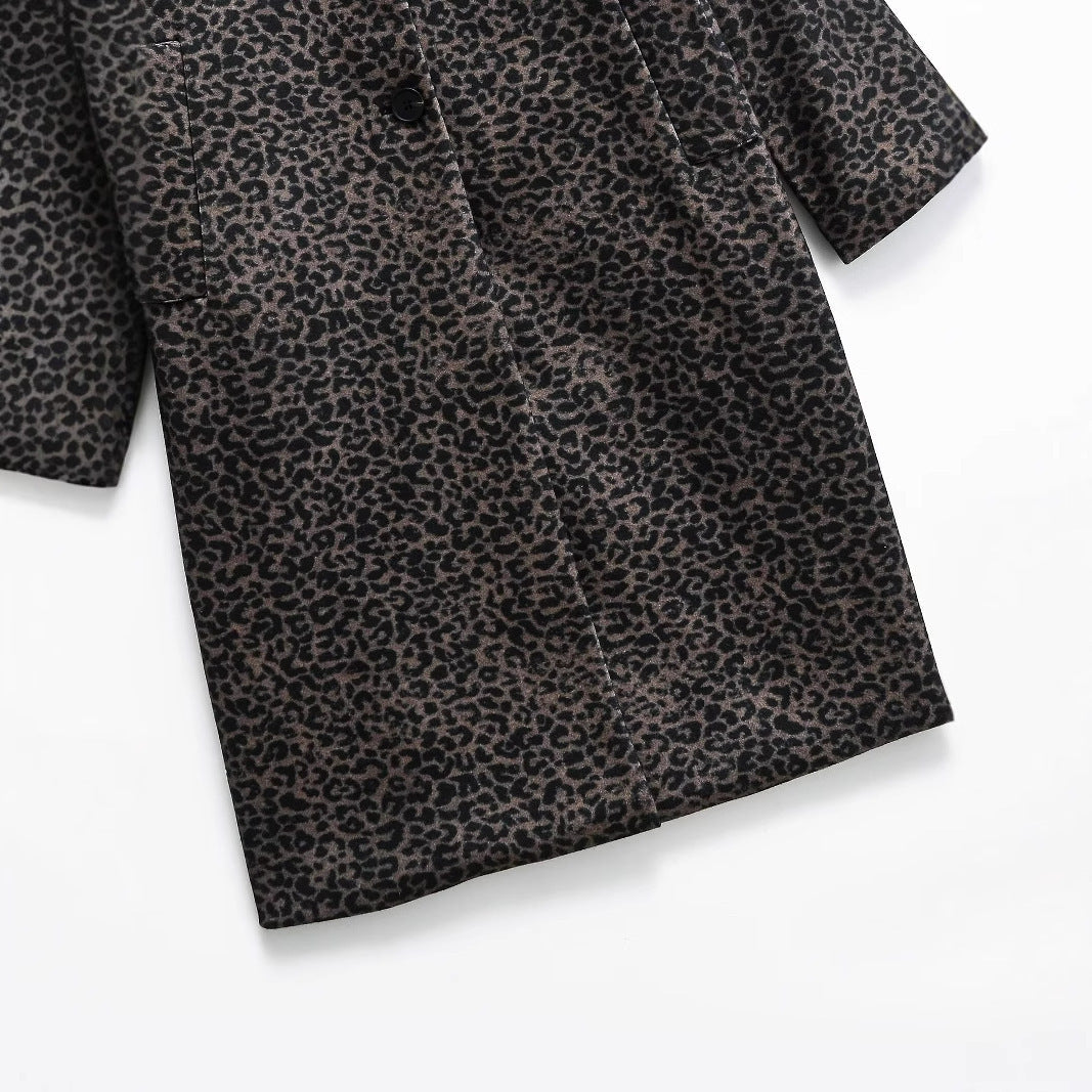 Manteau Piedex Long Imprimé Léopard : Sauvage et Élégant
