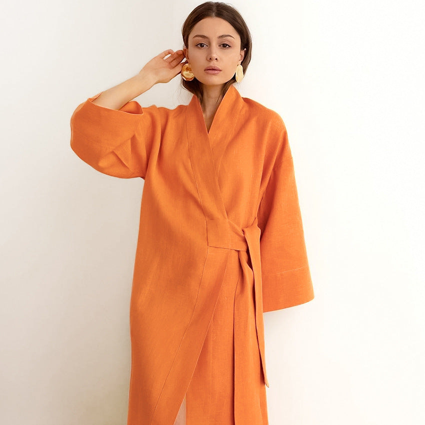 Robe d'intérieur Nyra Coton & Lin Respirable