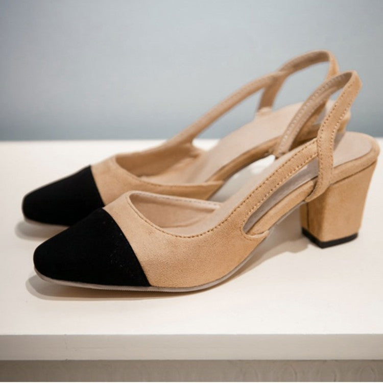 Sandales Lyra Talon Moyen Avec Design Colorblock