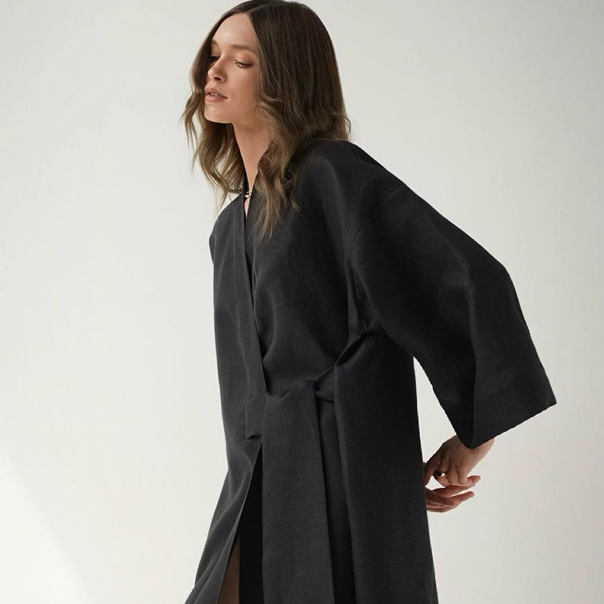 Robe d'intérieur Nyra Coton & Lin Respirable