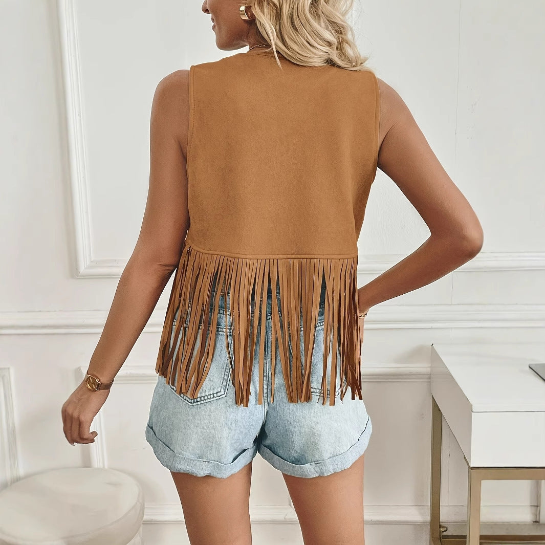 Veste Dallas à Franges Style Western