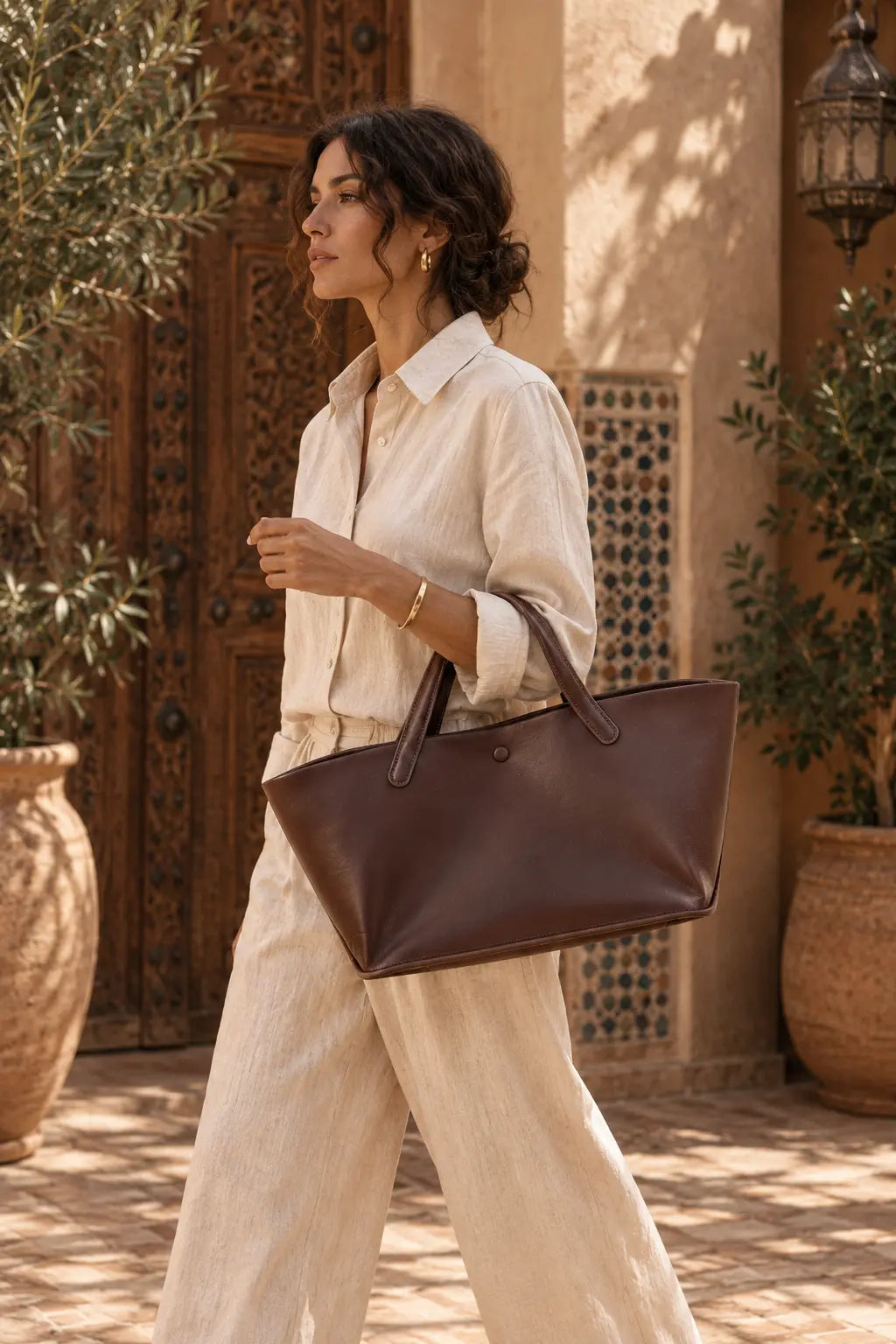 Cabas Almeria — Cuir Véritable Premium