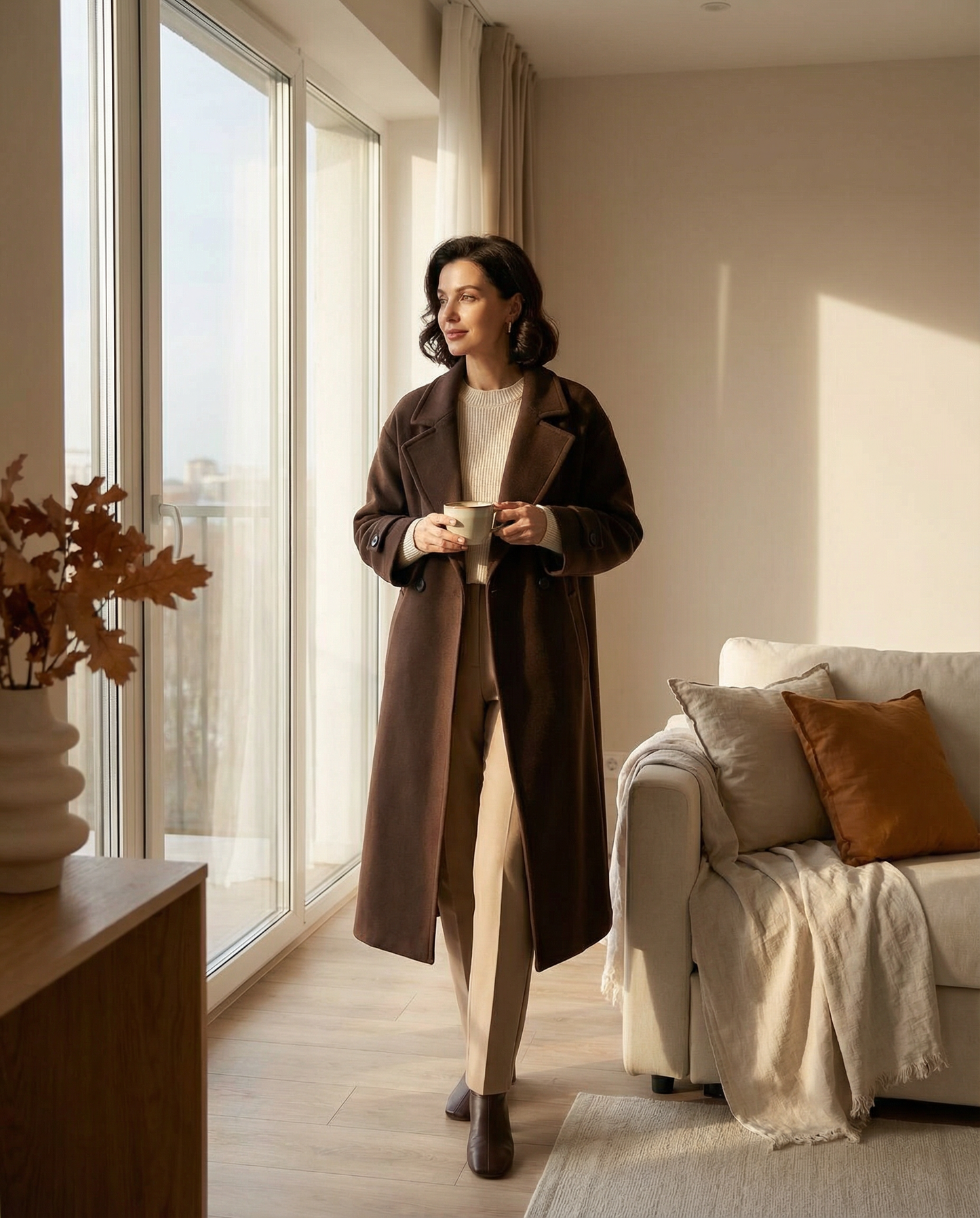 Manteau Long Coupe Large – Édition Parisienne Automne / Hiver