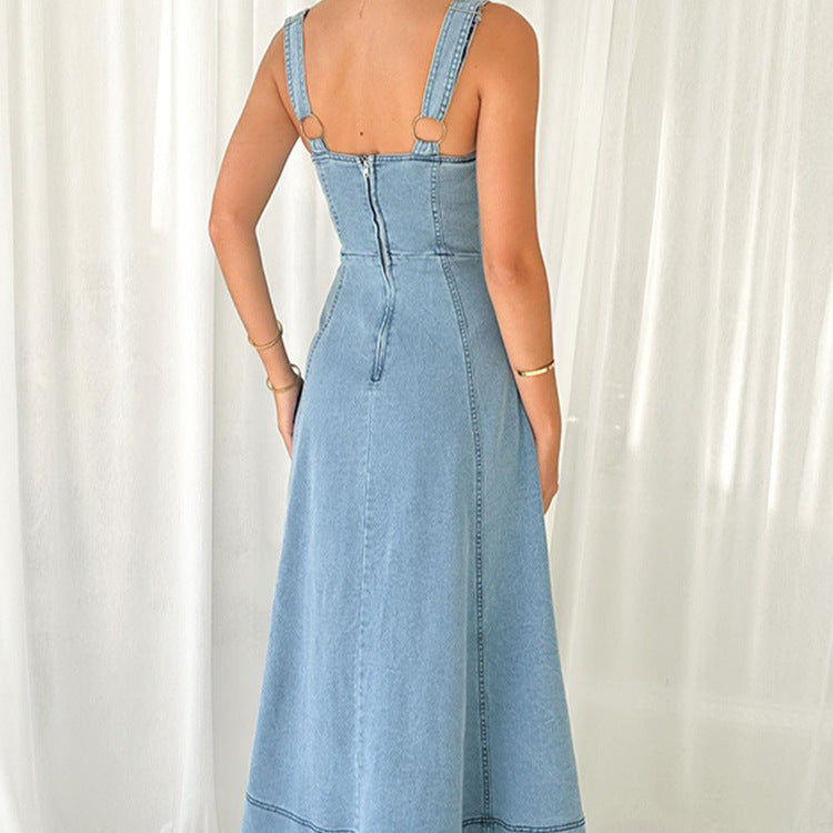 Robe Arlena Volants à Rayures et Noeud Drapé