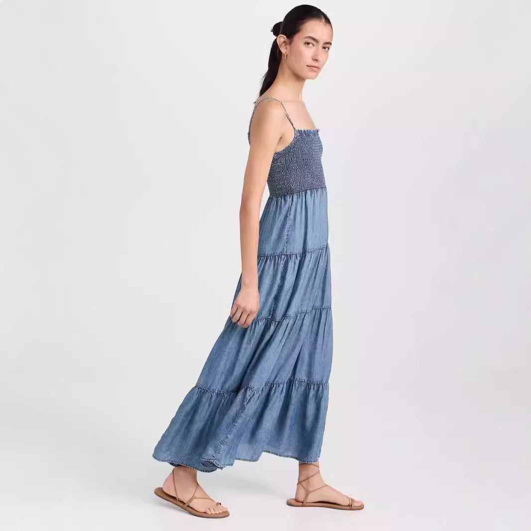 Robe Sarella  Salopette en Denim Minimaliste
