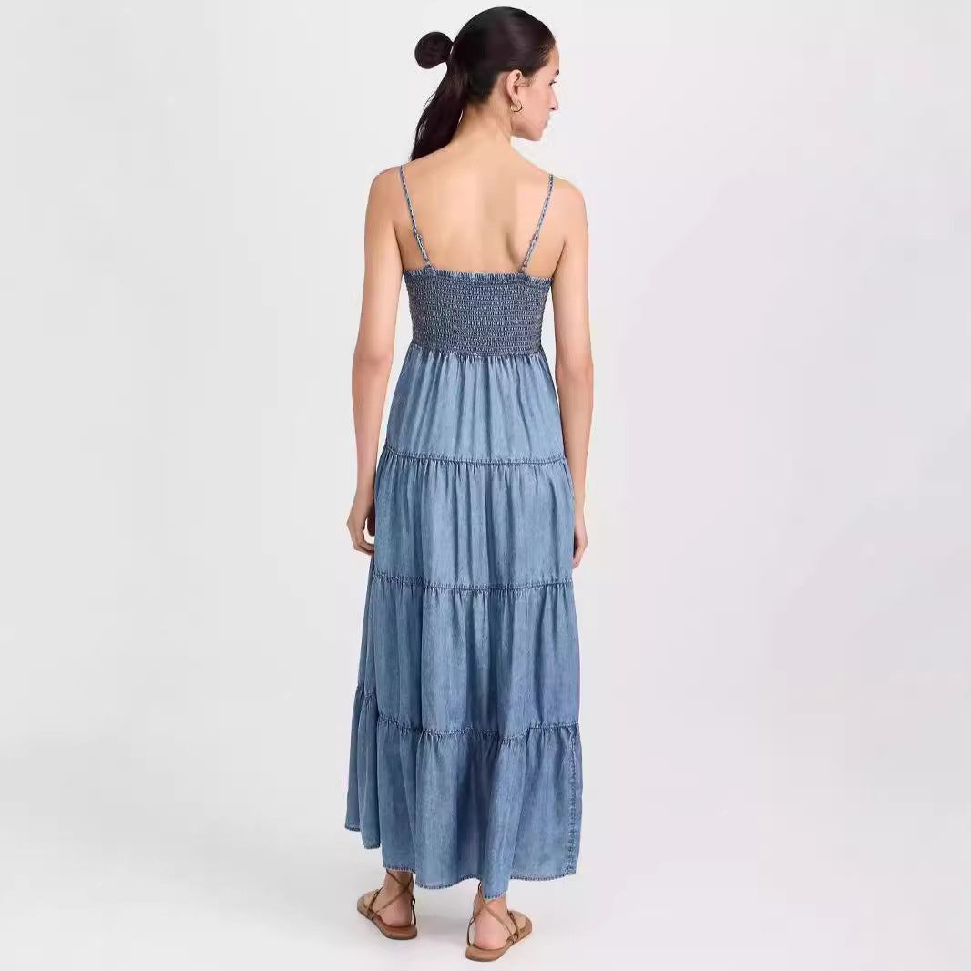 Robe Sarella  Salopette en Denim Minimaliste