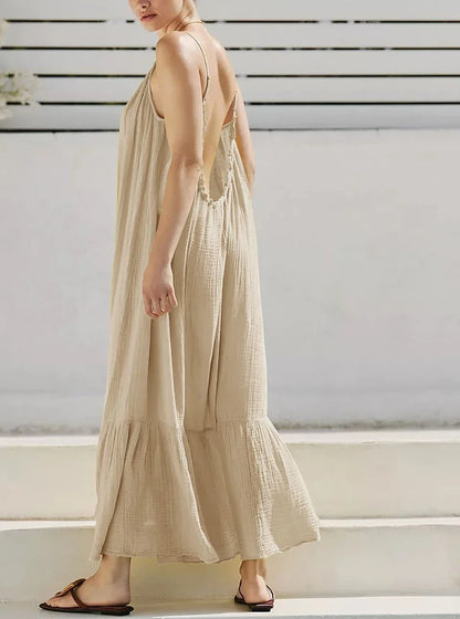 Robe Édit Capri — Maxi Mousseline de Coton