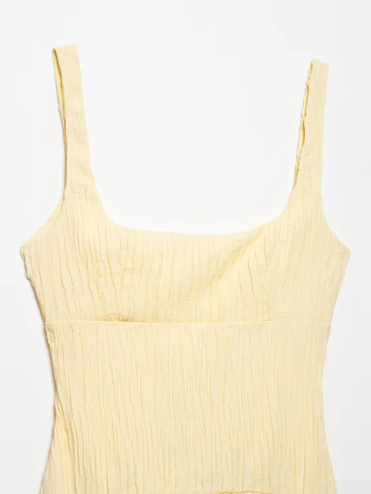 Robe Jaune Plissée – Éclat & Énergie au Quotidien ☀️