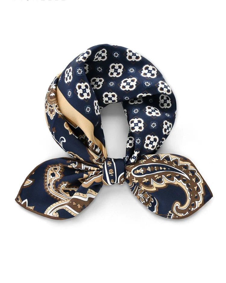 Foulard Zellige — Soie Véritable