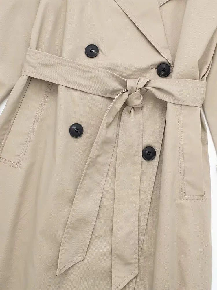 Trench Almeria — Long Ceinturé Double Boutonnage