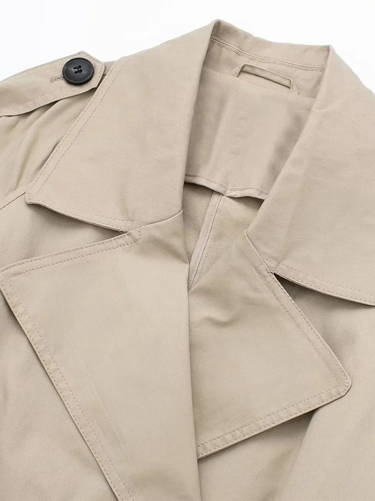 Trench Almeria — Long Ceinturé Double Boutonnage