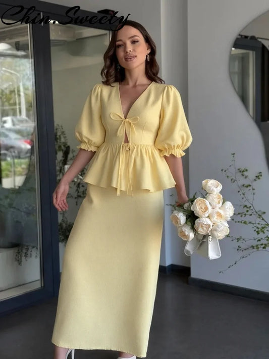 Ensemble blouse & jupe – Collection Été 2025