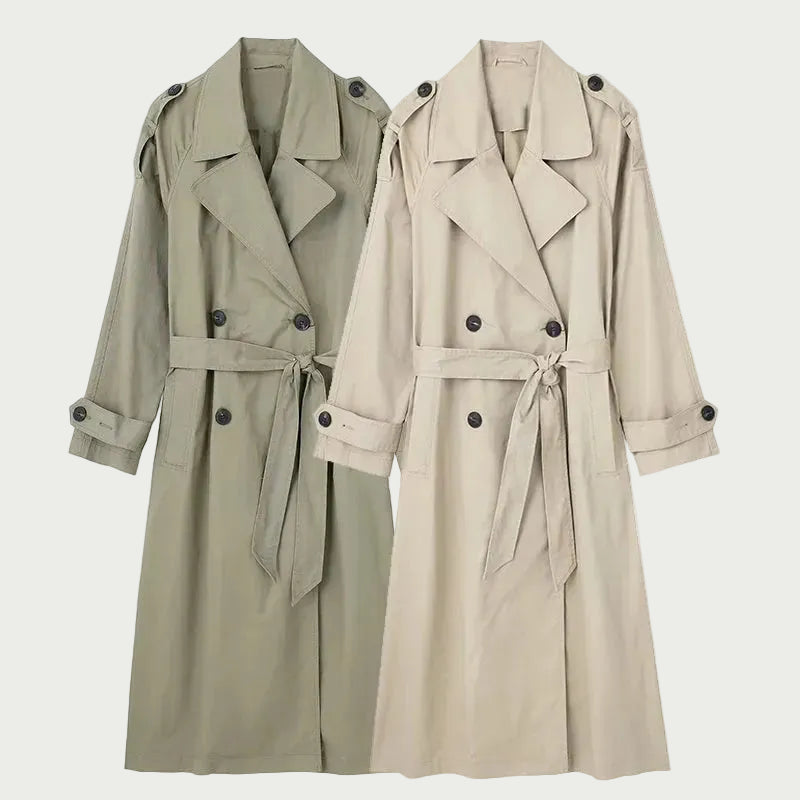 Trench Almeria — Long Ceinturé Double Boutonnage