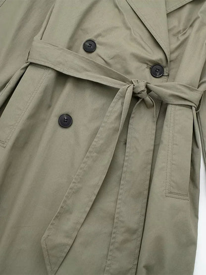 Trench Almeria — Long Ceinturé Double Boutonnage