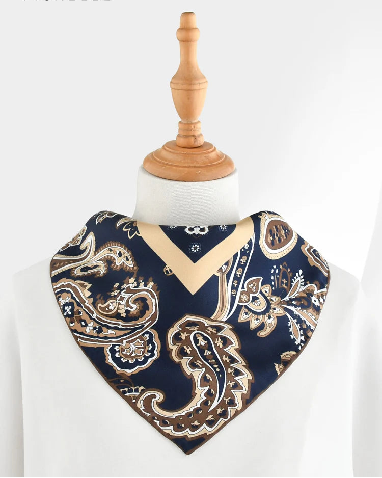 Foulard Zellige — Soie Véritable