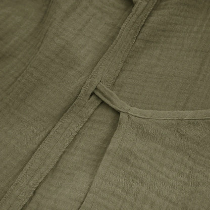 Robe Rosé — Maxi Gaze de Coton & Lien Cintré
