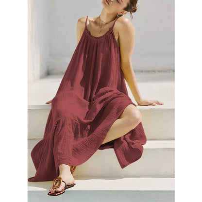 Robe Édit Capri — Maxi Mousseline de Coton