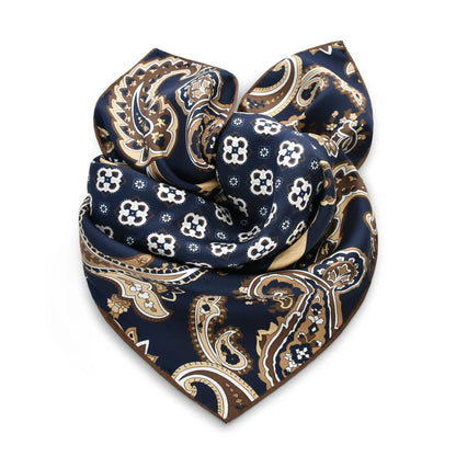 Foulard Zellige — Soie Véritable