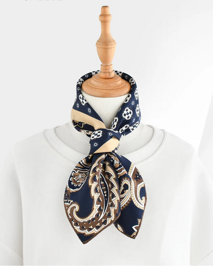 Foulard Zellige — Soie Véritable