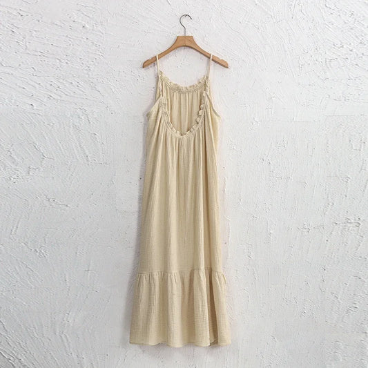 Robe Édit Capri — Maxi Mousseline de Coton