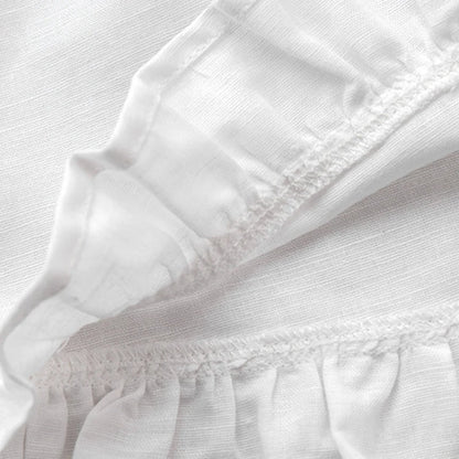 Ensemble Lila — Crop Top & Short Volants Lin