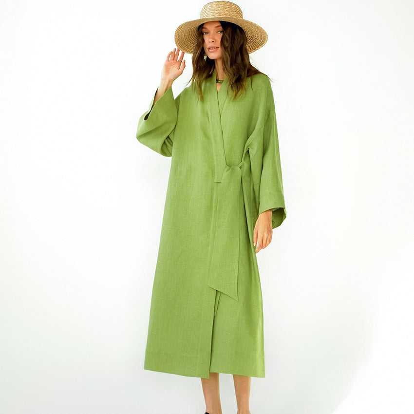 Robe d'intérieur Nyra Coton & Lin Respirable