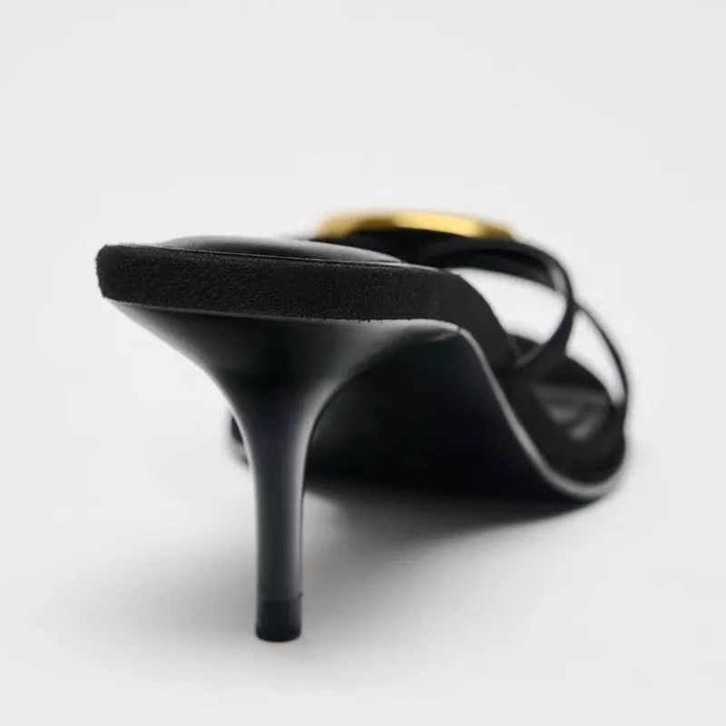 Sandales Maëva  Talon Petit Avec Boucle Métallique