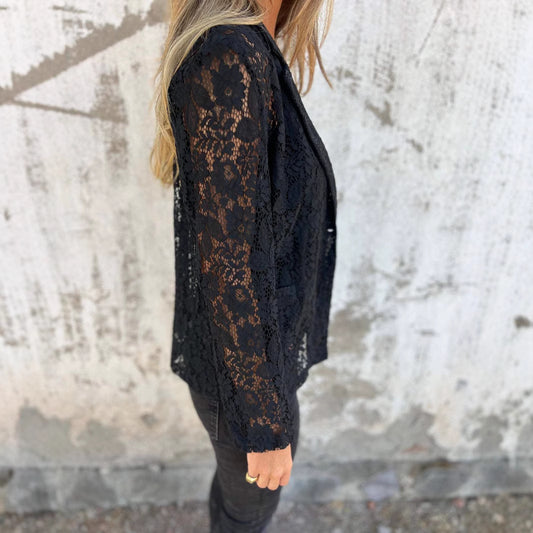 Blazer Arlène en Dentelle Texturée