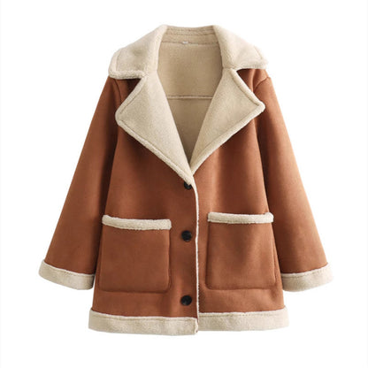 Manteau Piedex en Daim Ample